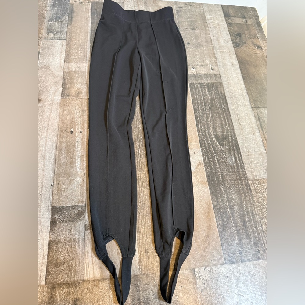 SNDYS Black‎ Stirrup Leggings S Minimalist Chic High Waist Slim Stretch Pants
